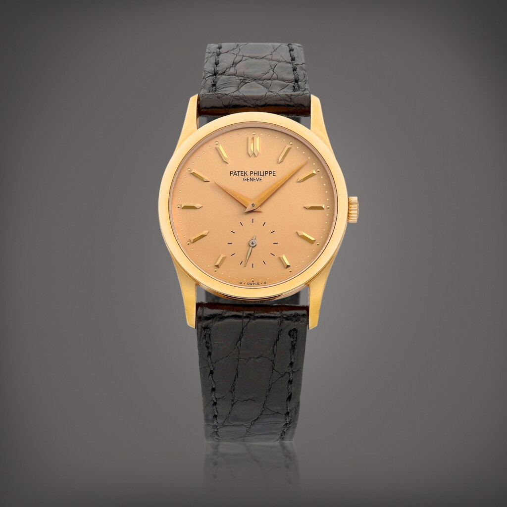 View full screen - View 1 of Lot 8633. Reference 3796 | A pink gold wristwatch, Circa 1990 | 百達翡麗 | 型號3796 | 粉紅金腕錶,約1990年製.
