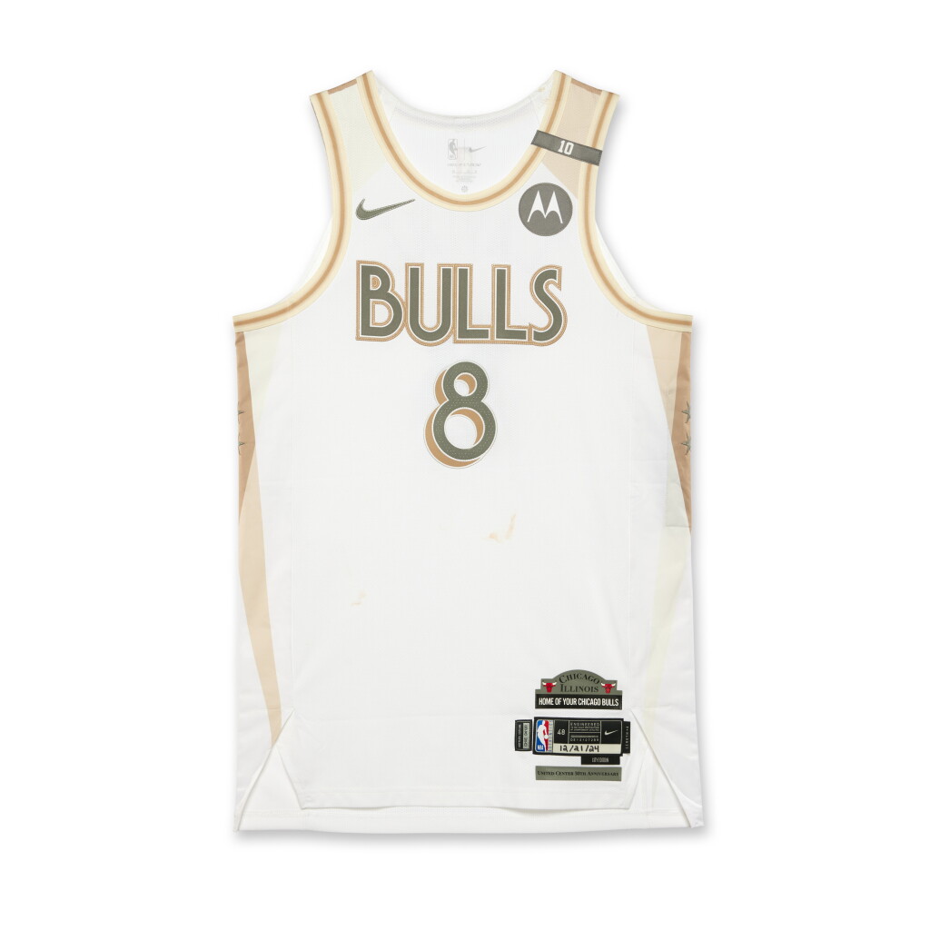 View full screen - View 1 of Lot 203. Zach LaVine Chicago Bulls 2024-2025 Game Worn City Edition Jersey | Matched to 2 Games.
