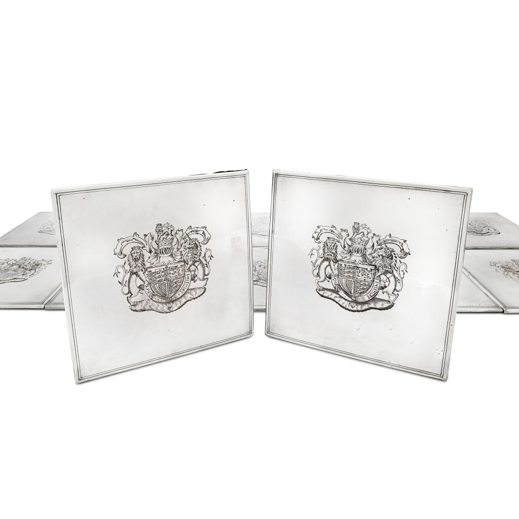 View full screen - View 1 of Lot 1273. WINDSOR: A Set of Twelve Silver-Plated Trenchers, 20th Century.