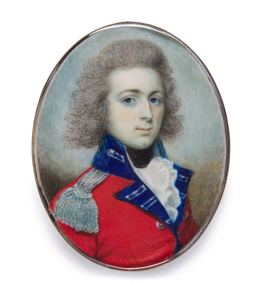 Voir en plein écran - Voir 1 du lot 482. Portrait of an officer, circa 1795.
