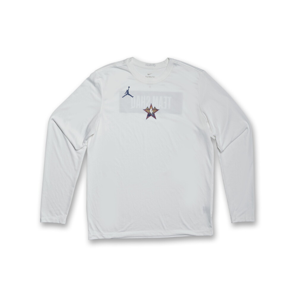 View full screen - View 1 of Lot 244. Kyrie Irving ‘NBA All-Star Game’ Shooting Shirt | Probable Wear.