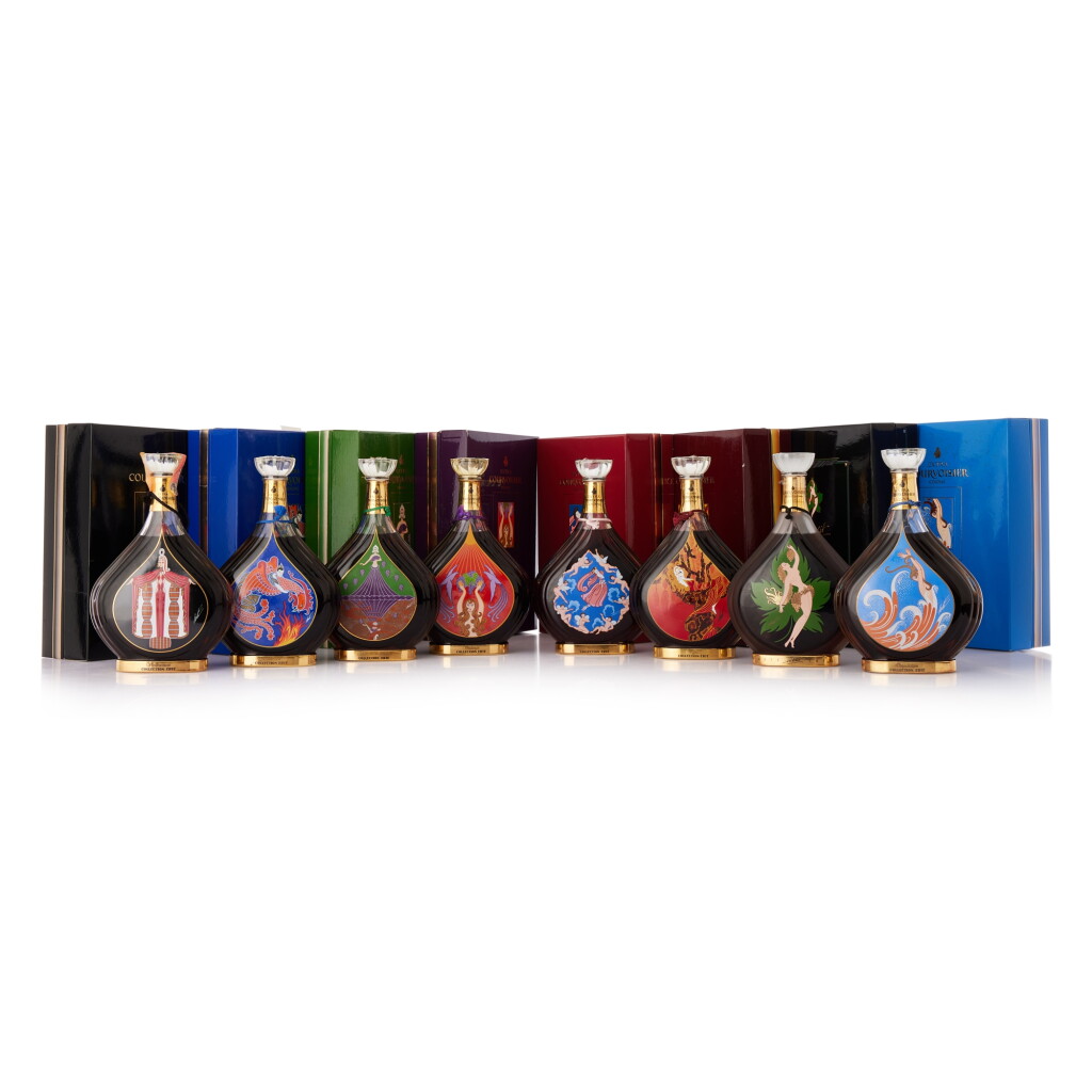 View full screen - View 1 of Lot 671. Courvoisier Extra Erte Collection 1-8 Set NV (8 BT75).