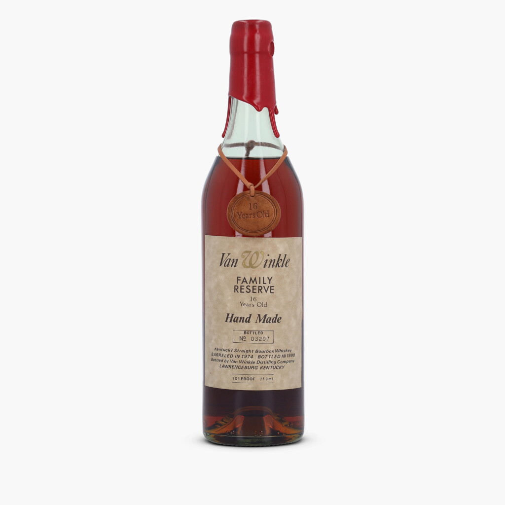 View full screen - View 1 of Lot 2162. Van Winkle 16 Year Old Family Reserve Hand Made 101 Proof 1974 (1 Bottle 75cl).