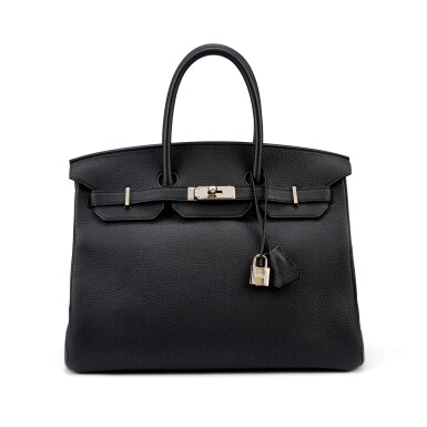 Voir en plein écran - Voir 1 du lot 7835. Black Togo Birkin 35 Palladium Hardware, 2017.