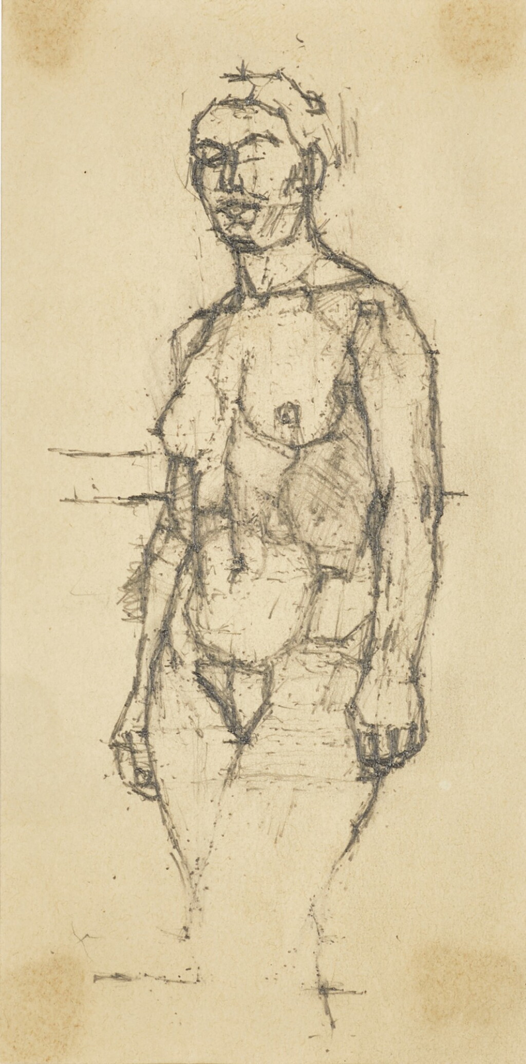 View full screen - View 1 of Lot 194. Figure Study; and Head Study.