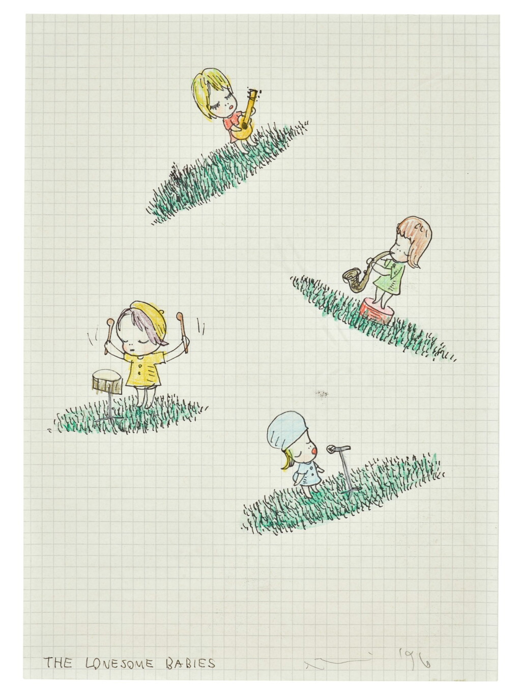 View full screen - View 1 of Lot 4. YOSHITOMO NARA | THE LONESOME BABIES.