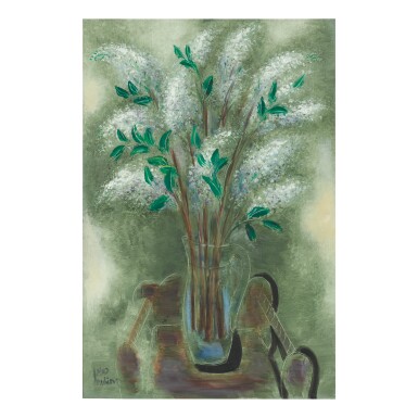 View full screen - View 1 of Lot 35. REUVEN RUBIN | WHITE LILAC.