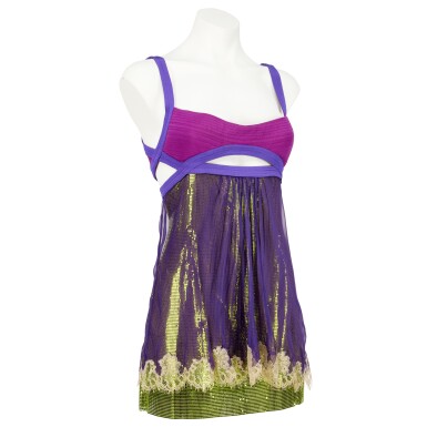 Paris Hilton worn Donatella Versace Micro-mini Dress, Spring-Summer Paris Hilton worn Donatella Versace Micro-mini Dress, Spring-Summer