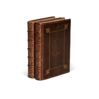 View full screen - View 1 of Lot 68. Adam Olearius | Relation du Voyage. Paris, 1679, 2 volumes, 4to, nineteenth century brown morocco gilt.