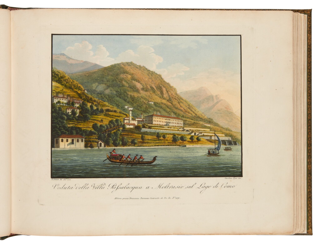 View full screen - View 1 of Lot 45. Francesco Bernucca | Viaggio pittorico e storico ai tre laghi Maggiore, di Lugano, e Como, 1818, fine views of North Italian lakes.