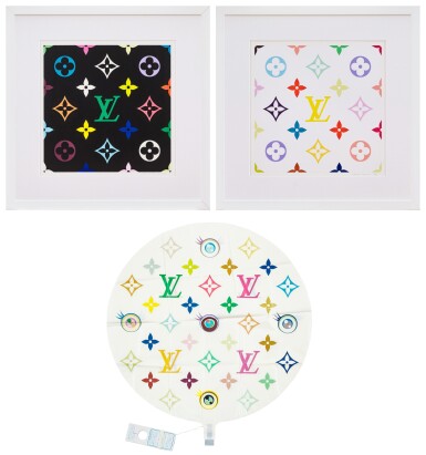 View full screen - View 1 of Lot 81. SUPERFLAT Monogram (Lemon & Green) with a Eye Love Superflat balloon kite (Three Works) | 超級扁平字母組合(檸檬色及綠色)及 EYE LOVE SUPERFLAT 氣球風箏(三件作品).