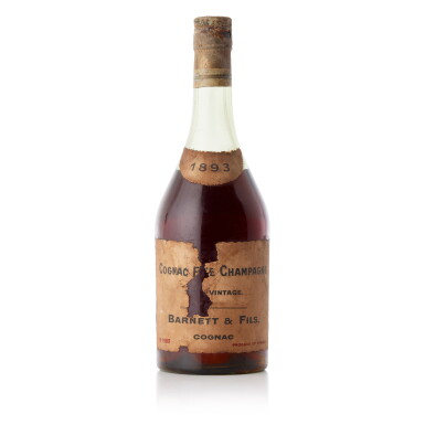View full screen - View 1 of Lot 6663. Barnett Fils Fine Champagne Cognac 70 Proof 1893 (1 BT70).