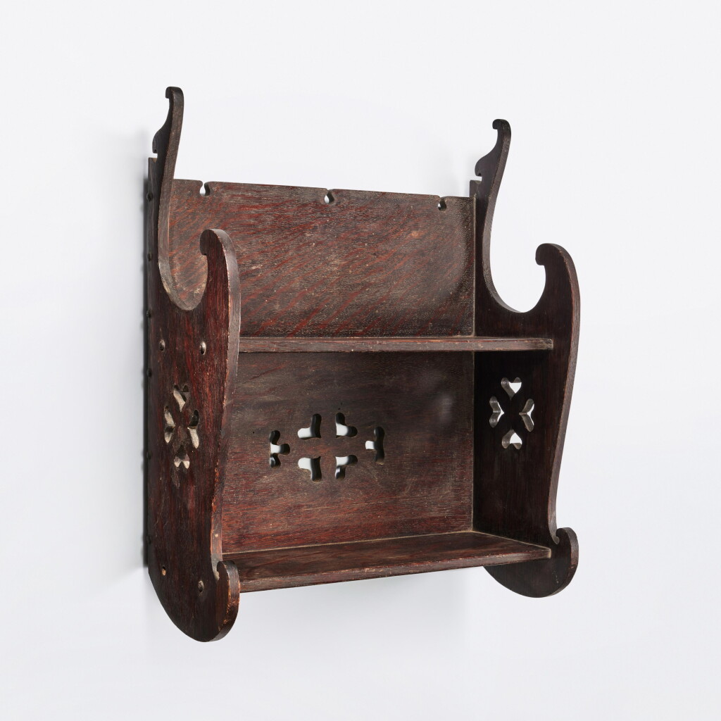 View full screen - View 1 of Lot 17. Wall-Hanging Shelf.