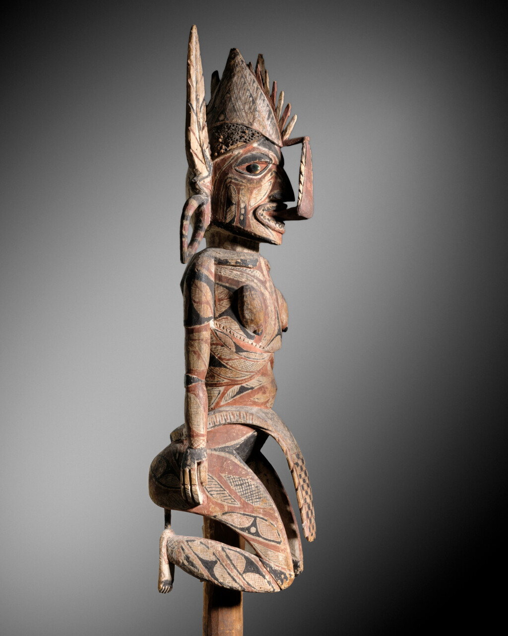 View full screen - View 1 of Lot 12. Malagan Figure, New Ireland, Bismarck Archipelago, Papua New Guinea.