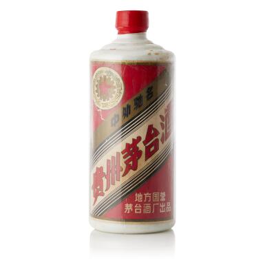 View full screen - View 1 of Lot 5039. 1986年產"五星牌"貴州茅台酒 (地方國營) Kweichow Five Star Moutai (Local State-run) 1986 (1 BT54).