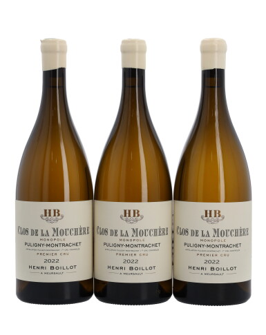 View full screen - View 1 of Lot 421. Puligny Montrachet, Clos de la Mouchère 2022 Domaine Henri Boillot (6 MAG).