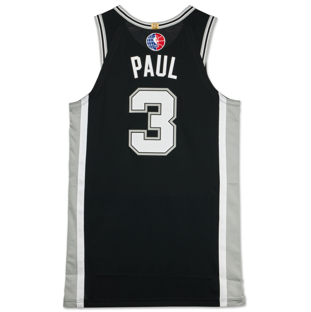View full screen - View 1 of Lot 35. Chris Paul ‘2025 Paris Games’ San Antonio Spurs 2024-2025 Game Worn Icon Edition Jersey.