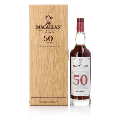 View full screen - View 1 of Lot 4. The Macallan The Red Collection 50 Year Old 45.1 abv NV (1 Bottle 70cl).