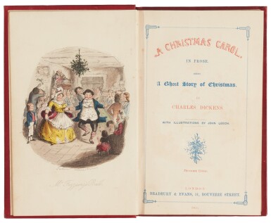 View full screen - View 1 of Lot 113. Dickens, A Christmas Carol, 1855, thirteenth edition .