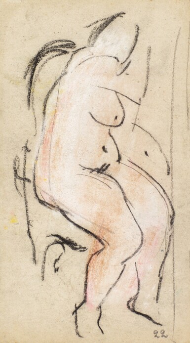 View full screen - View 1 of Lot 138. Studies of Nudes (Two Works).