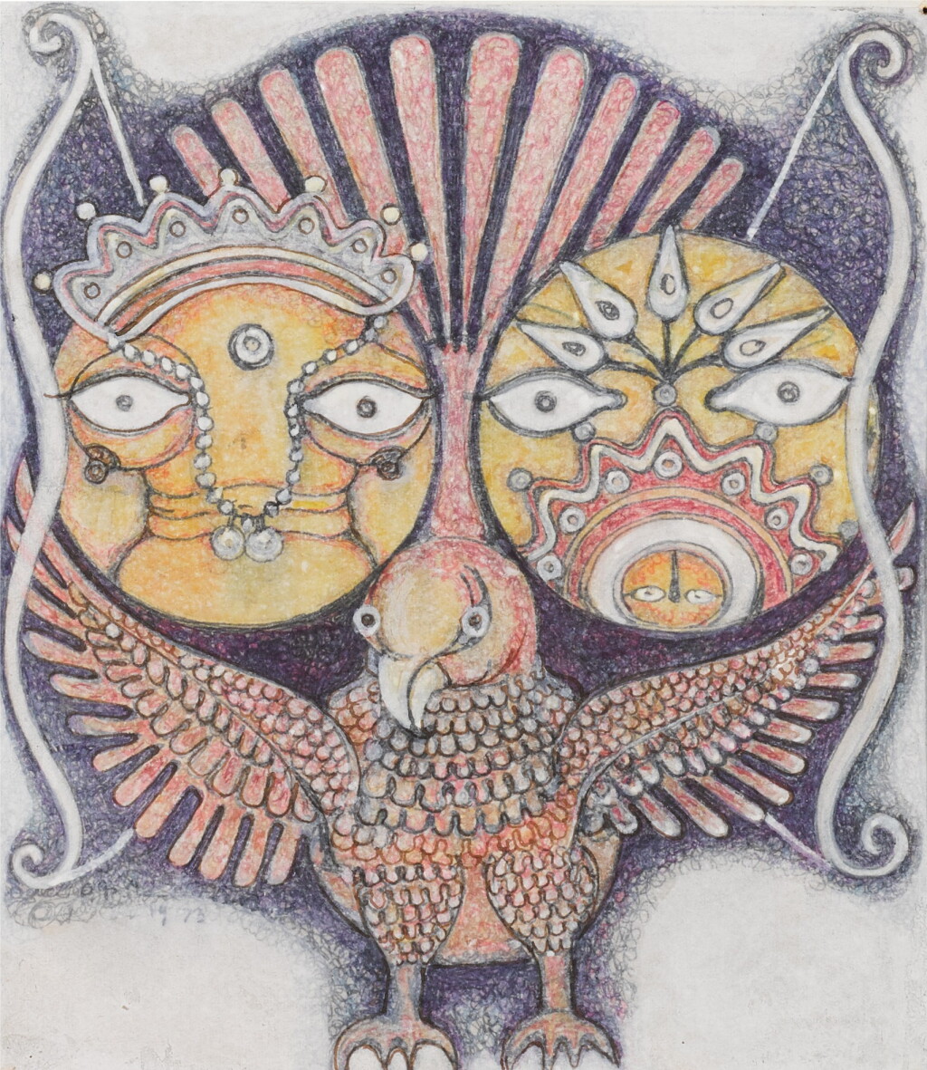View full screen - View 1 of Lot 22. Krishna and Satyabhama on Gāruda.