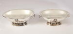 A Pair of Danish Silver Grapevine Centerpiece Bowls, No. 296B, Georg Jensen Silversmithy, Copenhagen, 20th Century
