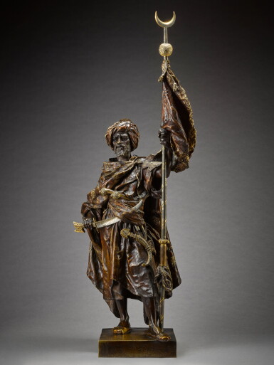 View full screen - View 1 of Lot 579. Le Mahdi (An Arab Warrior with Standard) .