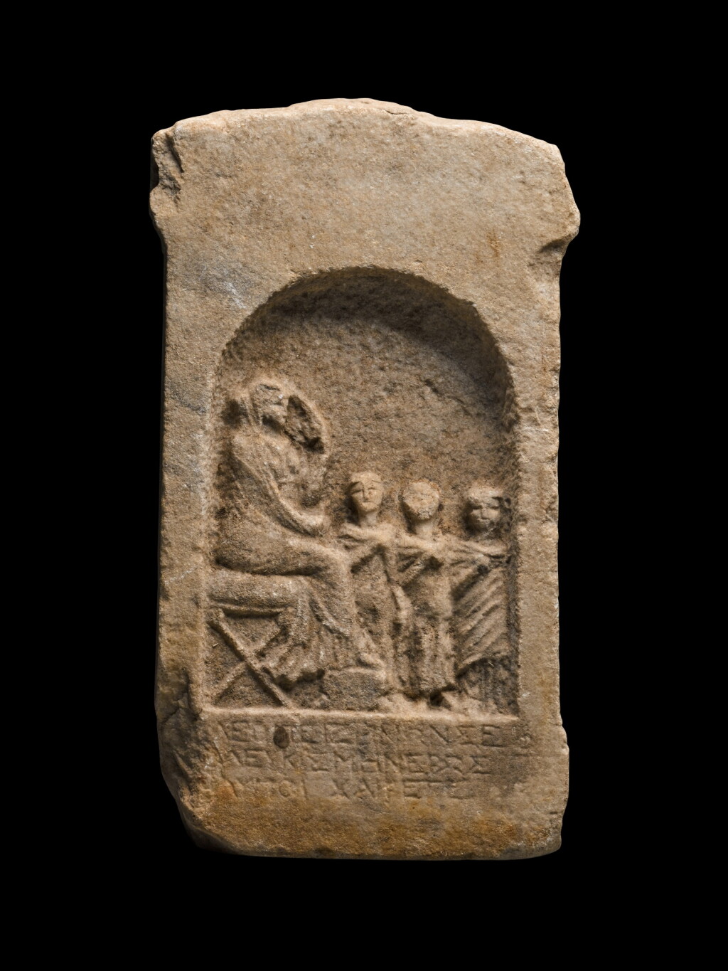 View full screen - View 1 of Lot 240. An East Greek Marble Funerary Stele, circa 1st Century B.C..