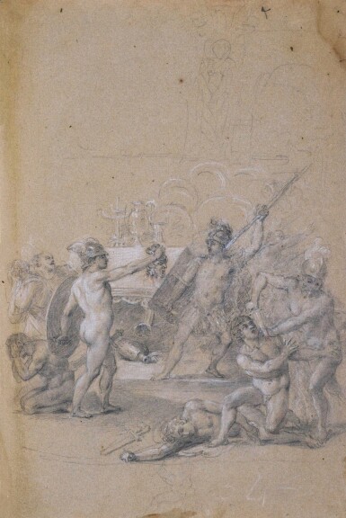 View full screen - View 1 of Lot 22. JOHAN JOSEPH ZOFFANY, R.A. | PERSEUS AND PHINEAS.