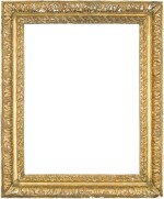 A Louis XIII carved giltwood frame
