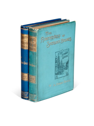 View full screen - View 1 of Lot 162. Sir Arthur Conan Doyle | Two Sherlock Holmes first editions, 1892 and 1894.