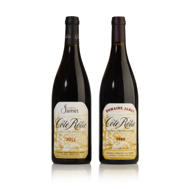 View full screen - View 1 of Lot 494. Cote Rotie 2009 and 2013 by Jamet (2 BT).