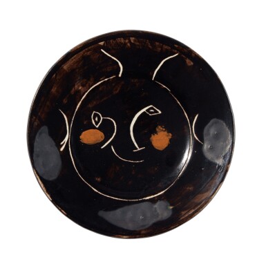 View full screen - View 1 of Lot 1394. Service visage noir: plate I (Alan Ramié 44).