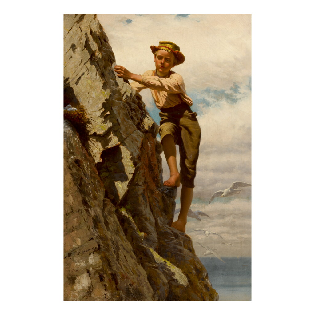View full screen - View 1 of Lot 44. JOHN GEORGE BROWN | GREAT RISKS FOR SMALL GAINS.