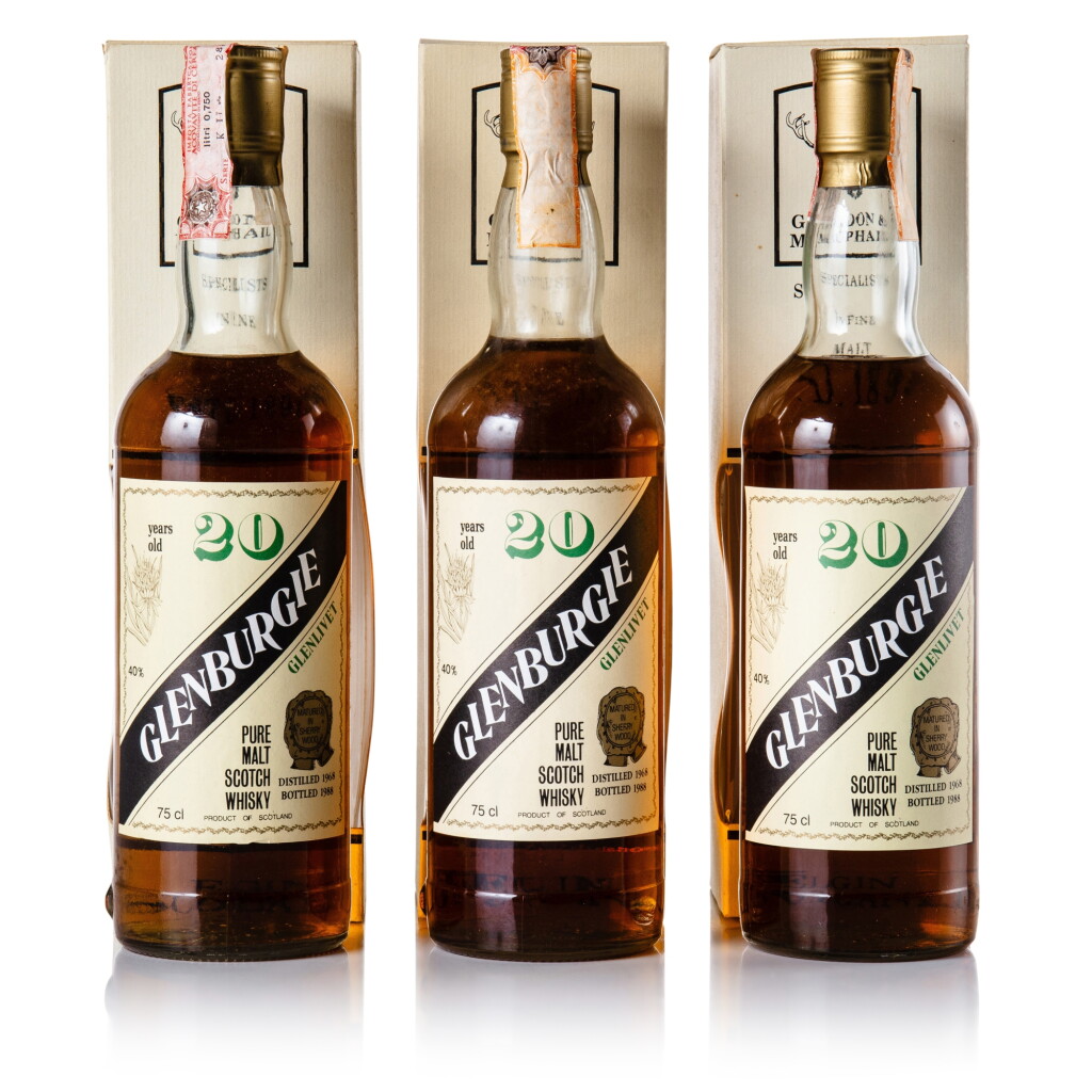 View full screen - View 1 of Lot 184. Glenburgie Sestante 20 Year Old 40.0 abv 1968 (3 BT 75cl).