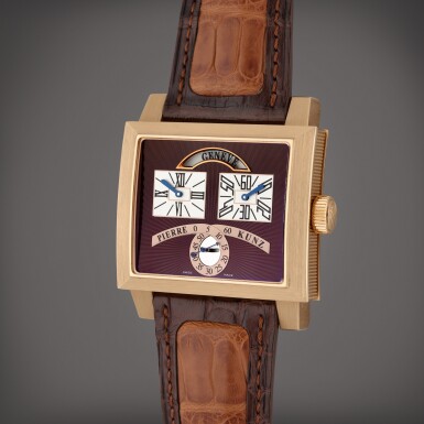 View full screen - View 1 of Lot 153. Reference N018SVR Second Virevoltante | A pink gold automatic wristwatch, Circa 2010.