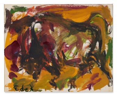 View full screen - View 1 of Lot 302. Standing Bull.