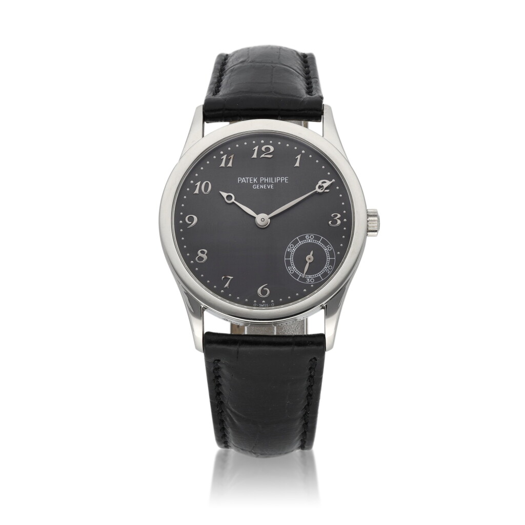 View full screen - View 1 of Lot 28. Calatrava, Ref. 5026 | A platinum wristwatch | Circa 2001 .