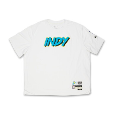 View full screen - View 1 of Lot 87. James Johnson Indiana Pacers 2024-25 City Edition Warmup Set.
