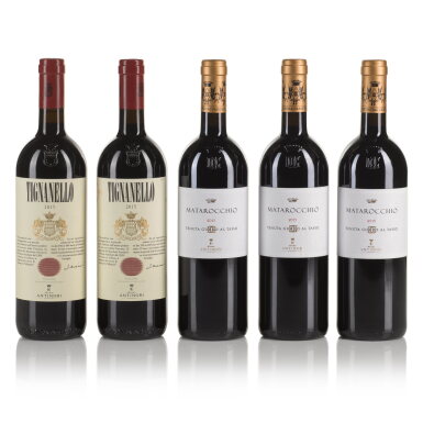 View full screen - View 1 of Lot 176. Matarocchio and Tignanello 2015 Antinori (5 BT).