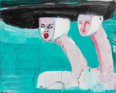 View full screen - View 1 of Lot 49. Zwei Damen für Lukas (Two Ladies for Lukas).