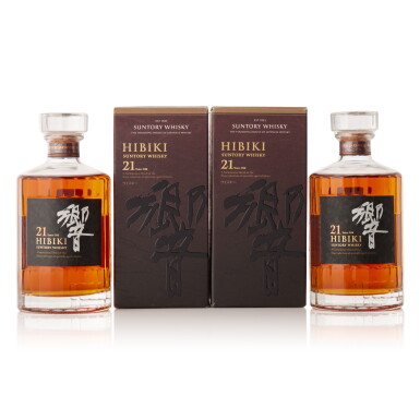 View full screen - View 1 of Lot 6283. 響 Hibiki 21 Year Old 43.0 abv NV (2 BT70).