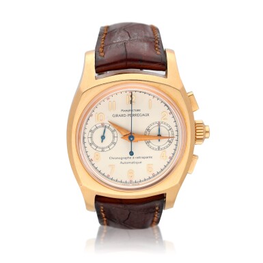 View full screen - View 1 of Lot 97. "Rattrapante" reference 90120.0.51.8158 An 18k pink gold automatic split second chronograph circa 2000.