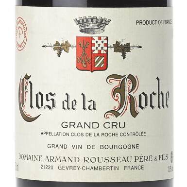 View full screen - View 1 of Lot 59. Clos de la Roche 1996 Domaine Armand Rousseau (1 BT).