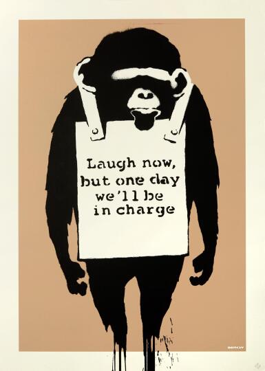 View full screen - View 1 of Lot 20. BANKSY | LAUGH NOW.