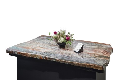 View full screen - View 1 of Lot 38. Large Petrified Wood Tabletop.