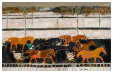 View full screen - View 1 of Lot 97. ANDRÉ BRASILIER | COURSE À VINCENNES.