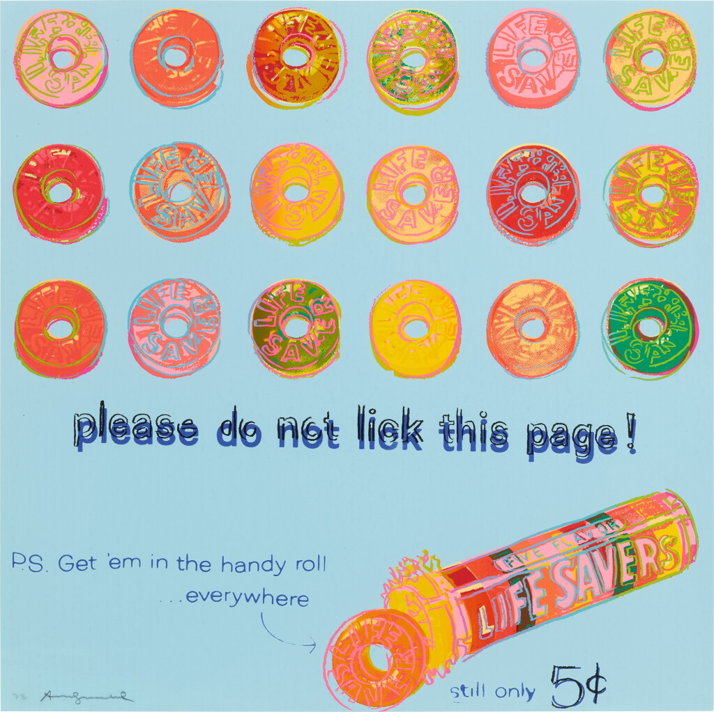 View full screen - View 1 of Lot 96. ANDY WARHOL | LIFE SAVERS (SEE F. & S. IIB.353).