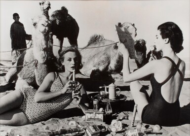 View full screen - View 1 of Lot 148. WILLIAM KLEIN | TATIANA + ROSE MARIE, TEA IN MOROCCO, 1958.