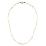 Collier perles fines et diamants